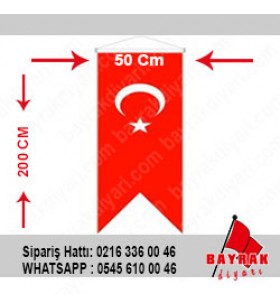 50*200 Kırlangıç Türk Bayrağı
