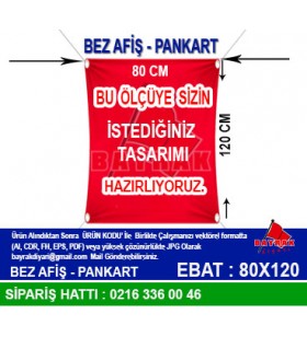 Afiş Pankart 80x120