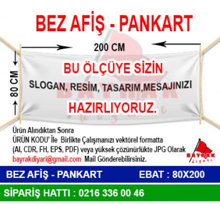 Afiş Pankart 80x200