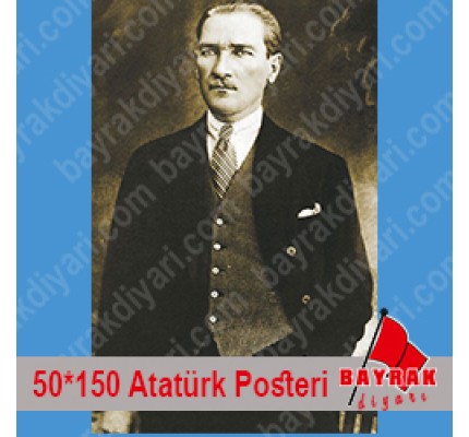 Atatürk Posteri 50x150
