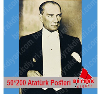 Atatürk Posteri 50X200