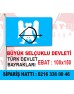 Büyük Selçuklu İmparatorluğu Bayrağı 100x150