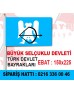 Büyük Selçuklu İmparatorluğu Bayrağı 150x225