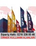 Dikey Gönder Bayrak 100X400