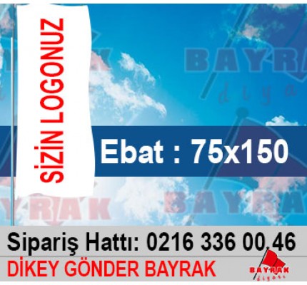 Dikey Gönder Bayrak 75x150