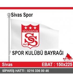 Sivas Spor Bayrağı 150x225