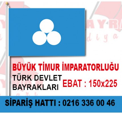 Timur İmparatorluğu Bayrağı 150x225