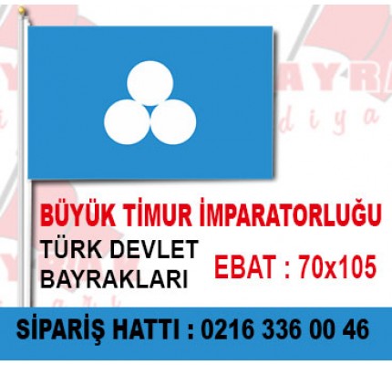 Timur İmparatorluğu Bayrağı 70x105