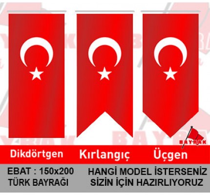 Türk Kırlangıç Bayrağı 150x200